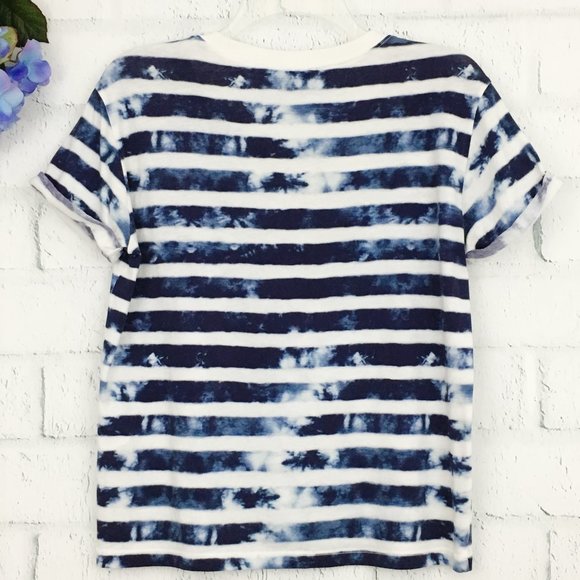 Sandro Black and White Striped Short Sleeve Tee - Picture 4 of 8